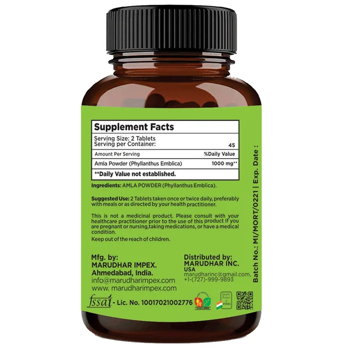 Minature Amla Tablets | Natural Amalaki Supplement | Daily Immunity & Antioxidant Support-2