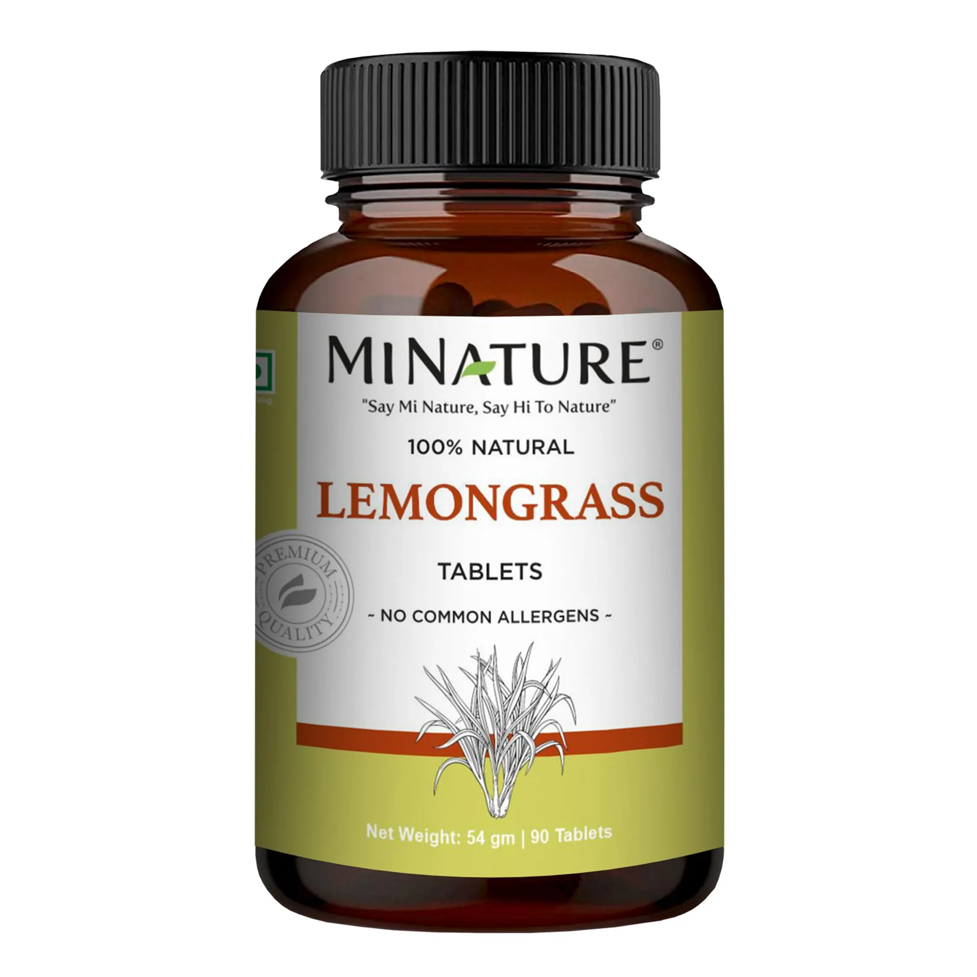 Minature Lemongrass Tablets | Pure Cymbopogon Herbal Supplement | Natural Digestive & Stress Support-1
