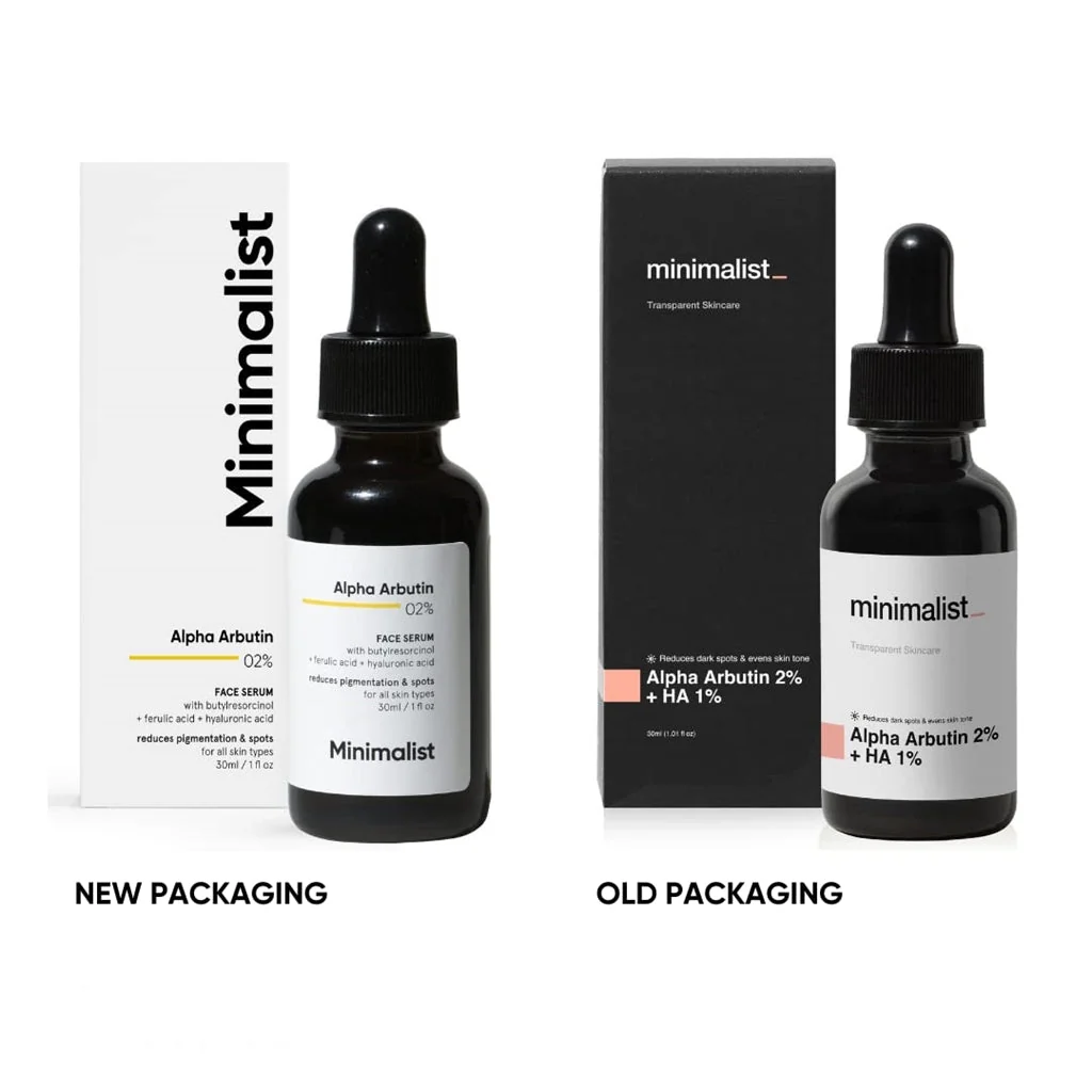 Minimalist Alpha Arbutin 02% Face Serum | Anti-Pigmentation & Dark Spot Corrector | Hyaluronic Acid Infused Daily Skin Serum-2
