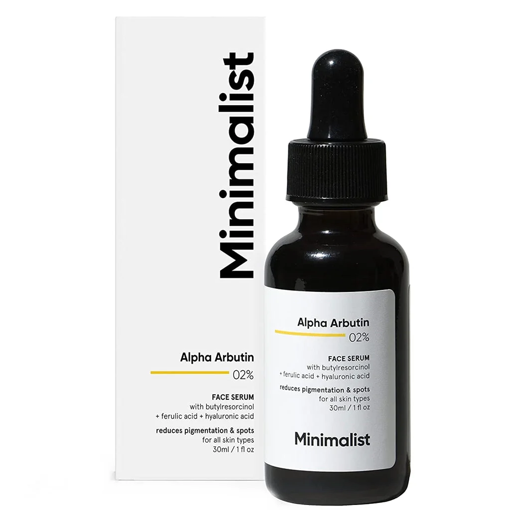 Minimalist Alpha Arbutin 02% Face Serum | Anti-Pigmentation & Dark Spot Corrector | Hyaluronic Acid Infused Daily Skin Serum-1