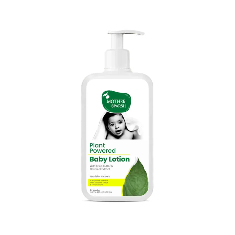 Mother Sparsh Plant Powered Natural Baby Lotion With Organic Shea Butter & Oatmeal Extract For All Day Deep Hydration-1