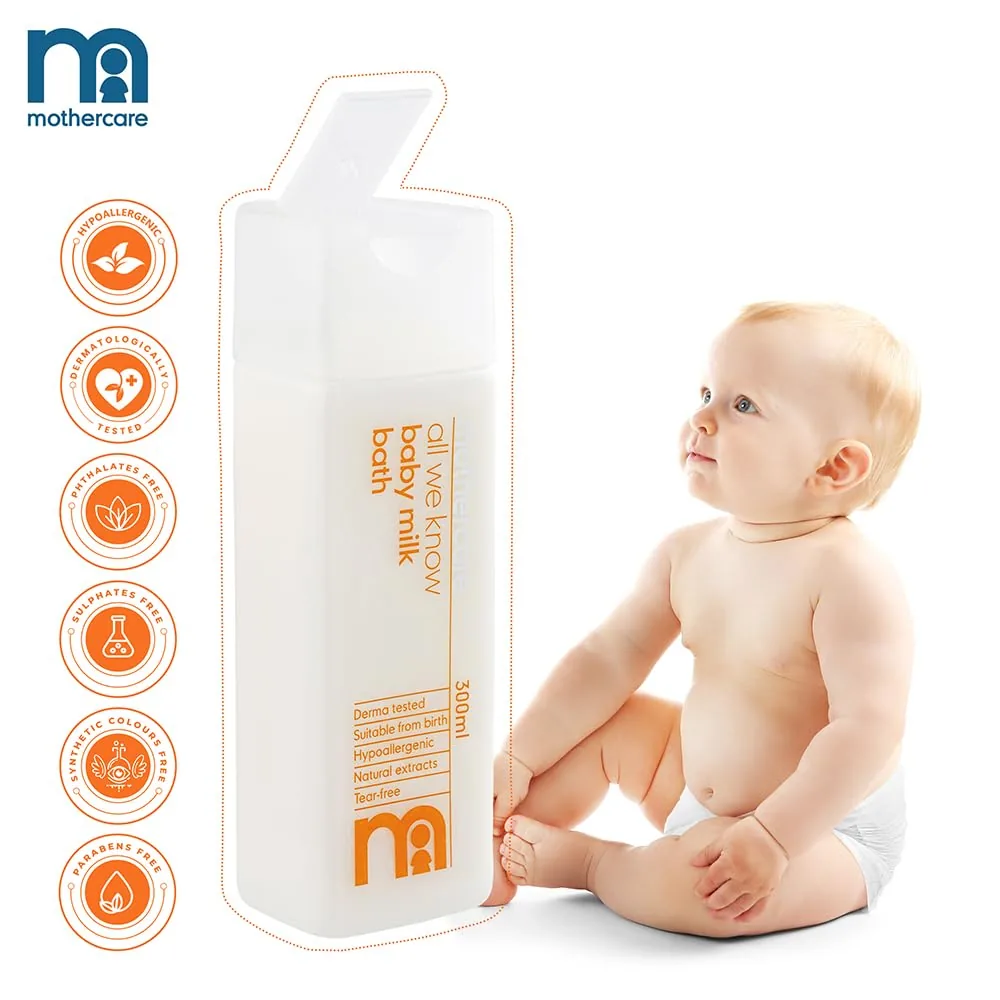 Mothercare All we Know Baby Bath Milk (White_Free Size)-4