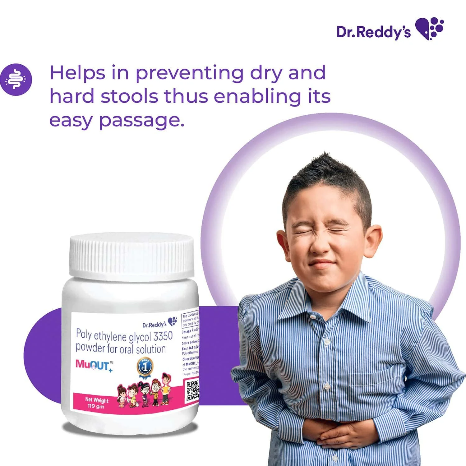 MuOut Plus Powder for Oral Solution | Gentle Laxative for Constipation Relief | Osmotic Bowel Regulator-2