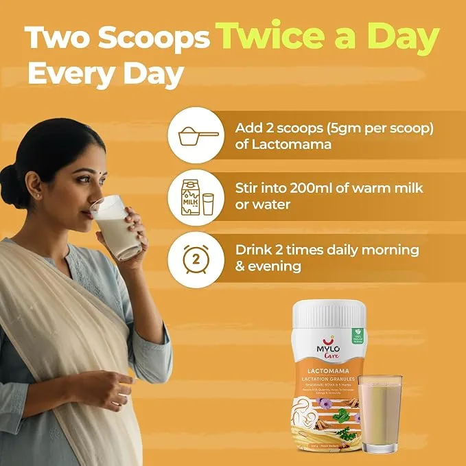 Mylo Care Lactomama Granules | Lactation Support | Kesar Badam Flavor-3