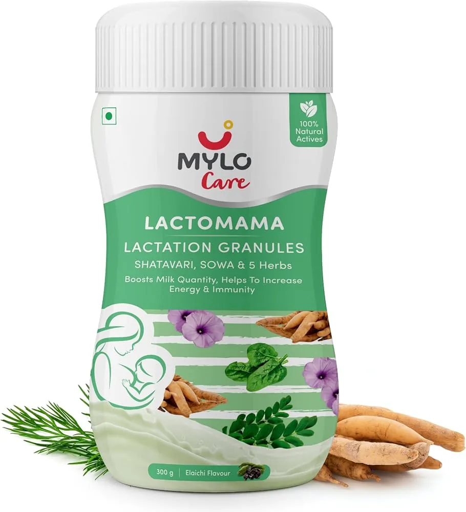 Mylo Care Lactomama Lactation Granules | Natural Breastfeeding Supplement | Elaichi Flavour