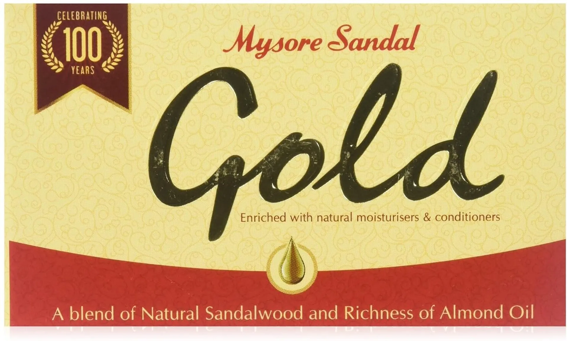Mysore Sandal Gold Natural Sandalwood & Almond Soap-2