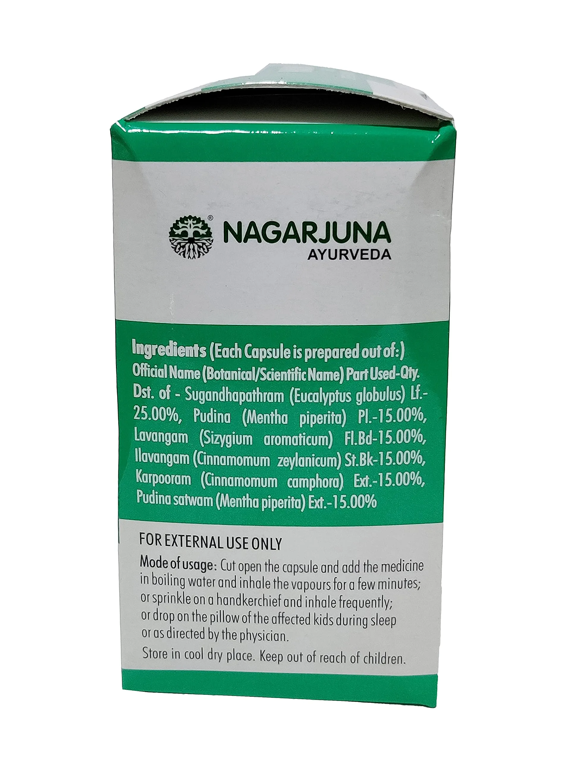Nagarjuna Ayurveda Halin Drops Soft Gel Capsules | Ayurvedic Inhalant | Relief from Congestion & Cold-3