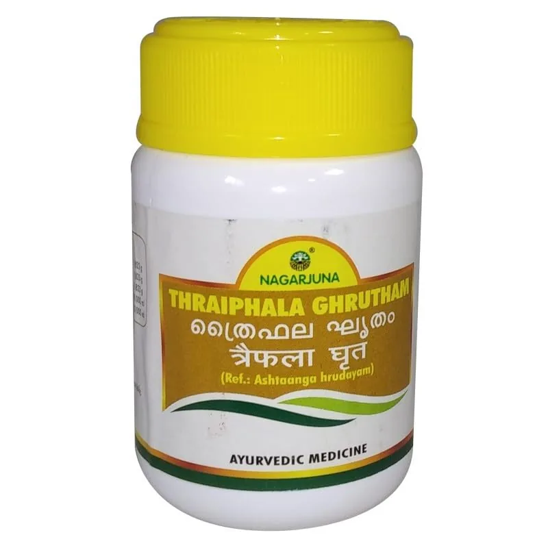 Nagarjuna Ayurveda Thraiphala Ghrutham | Herbal Ghee | Eye Care and Digestive Support