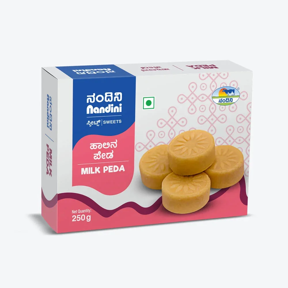 Nandini Sweets Milk Peda | Traditional Karnataka Milk Sweet | Creamy & Pure Milk Solids 500 gm