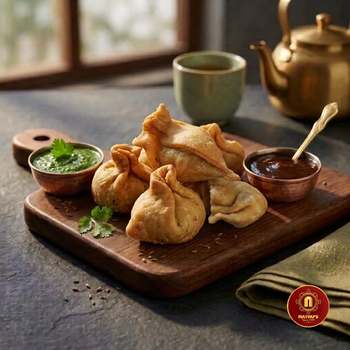 Nathu's Cocktail Samosa | Crispy Mini Tea-Time Snack | Authentic Dal Masala Filling-2