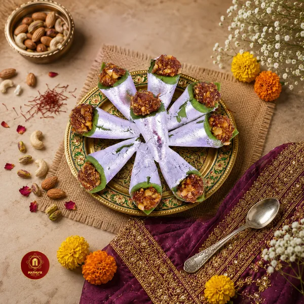Nathu's Kaju Pan | Cashew Paan Sweet | Authentic Delhi Mithai