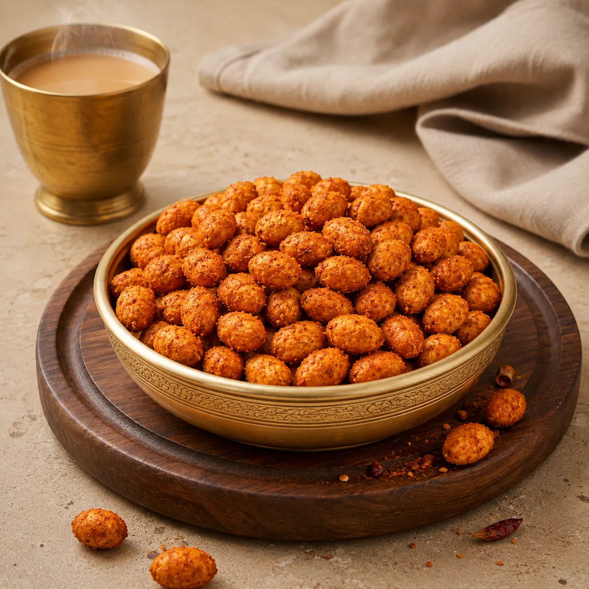Nathu's Masala Peanuts | Traditional Spicy Roasted Snack | Authentic North Indian Namkeen-2