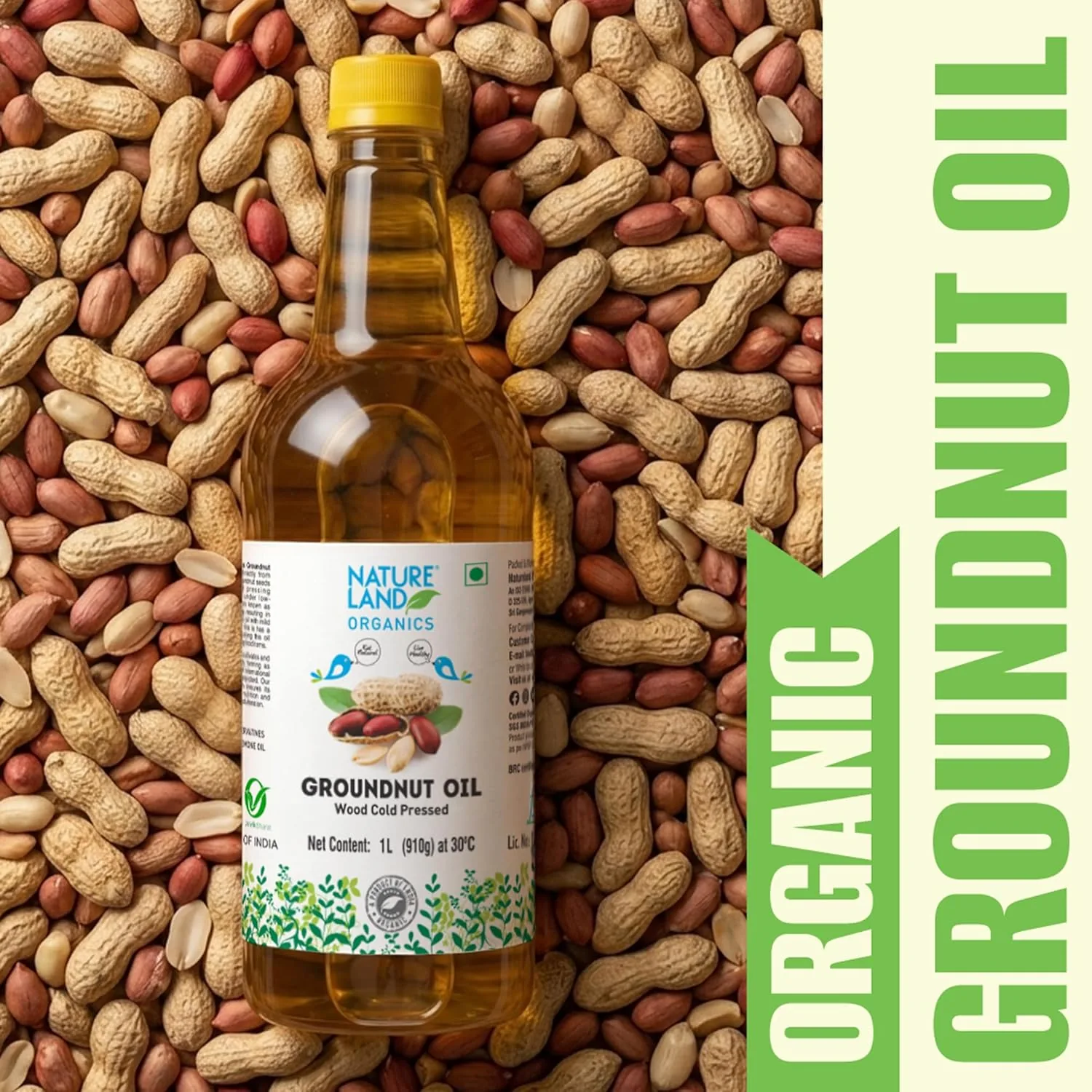 Natureland Organics Groundnut Oil-Peanut Oil-3