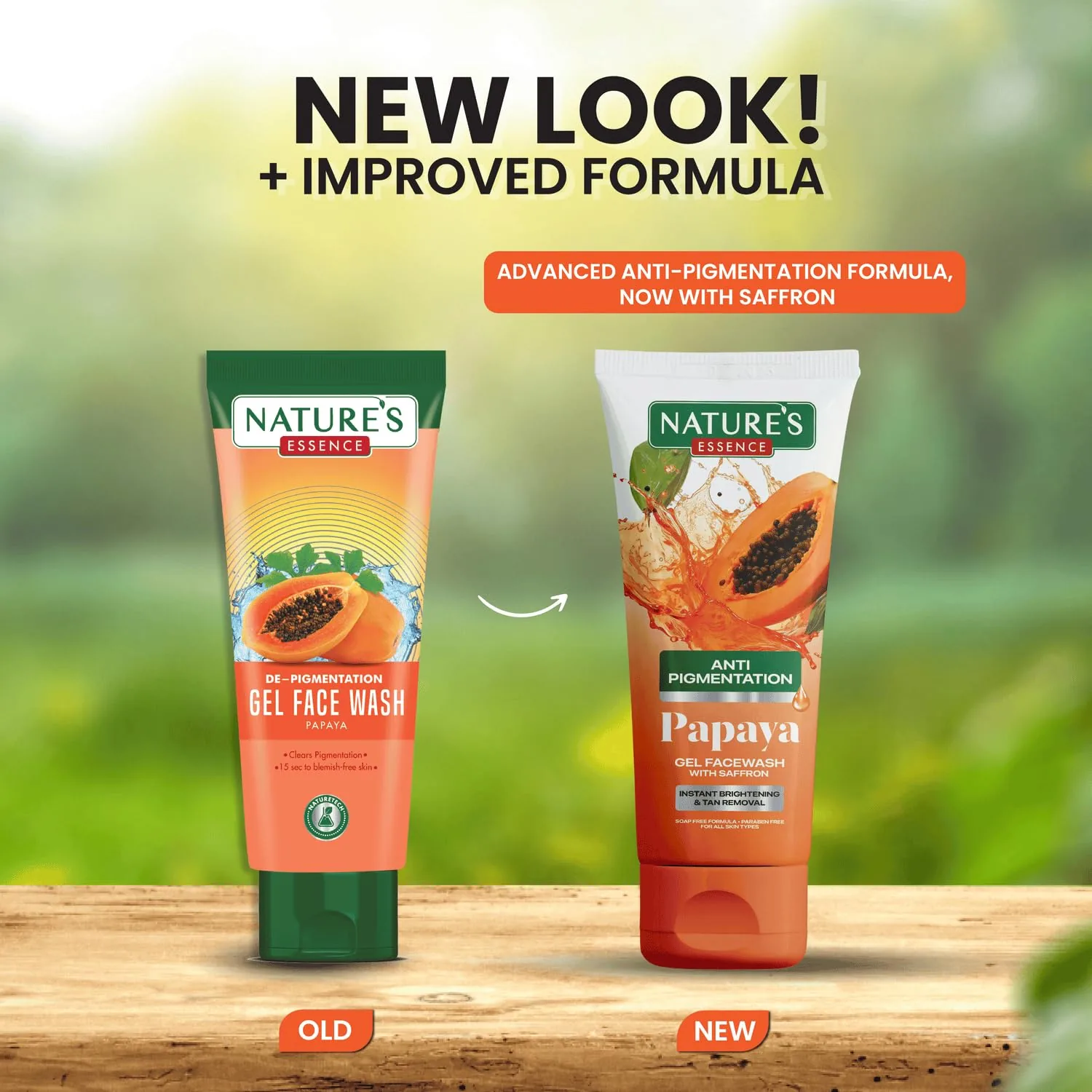 Nature's Essence Anti-Pigmentation Papaya Gel Face Wash | Brightening Cleanser | Reduces Dark Spots and Blemishes-1