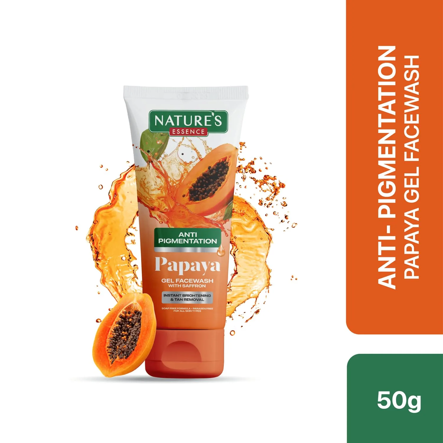 Nature's Essence Anti-Pigmentation Papaya Gel Face Wash | Brightening Cleanser | Reduces Dark Spots and Blemishes-2