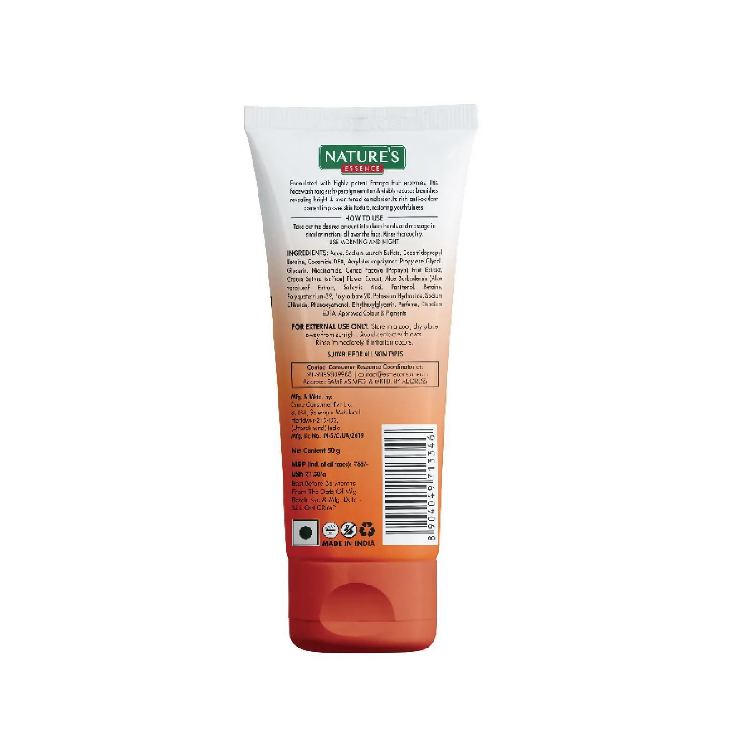Nature's Essence Anti-Pigmentation Papaya Gel Face Wash | Brightening Cleanser | Reduces Dark Spots and Blemishes-3