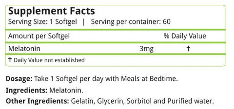 Nature's Velvet Melatonin Softgels | Sleep Cycle Support Supplement | Relaxation & Jet Lag Formula-2