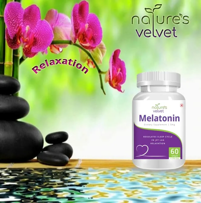 Nature's Velvet Melatonin Softgels | Sleep Cycle Support Supplement | Relaxation & Jet Lag Formula-4