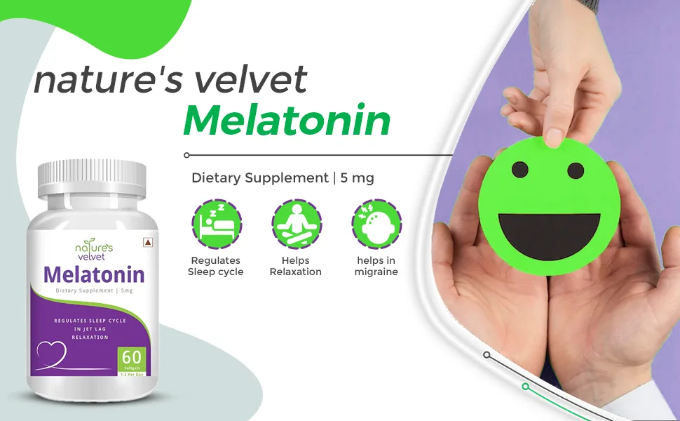Nature's Velvet Melatonin Softgels | Sleep Cycle Support Supplement | Relaxation & Jet Lag Formula-5