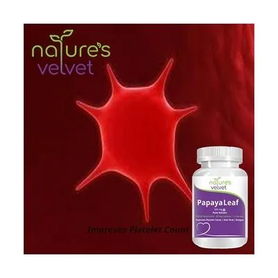 Nature's Velvet Papaya Leaf Capsules | Herbal Dietary Supplement | Platelet and Digestive Support-4