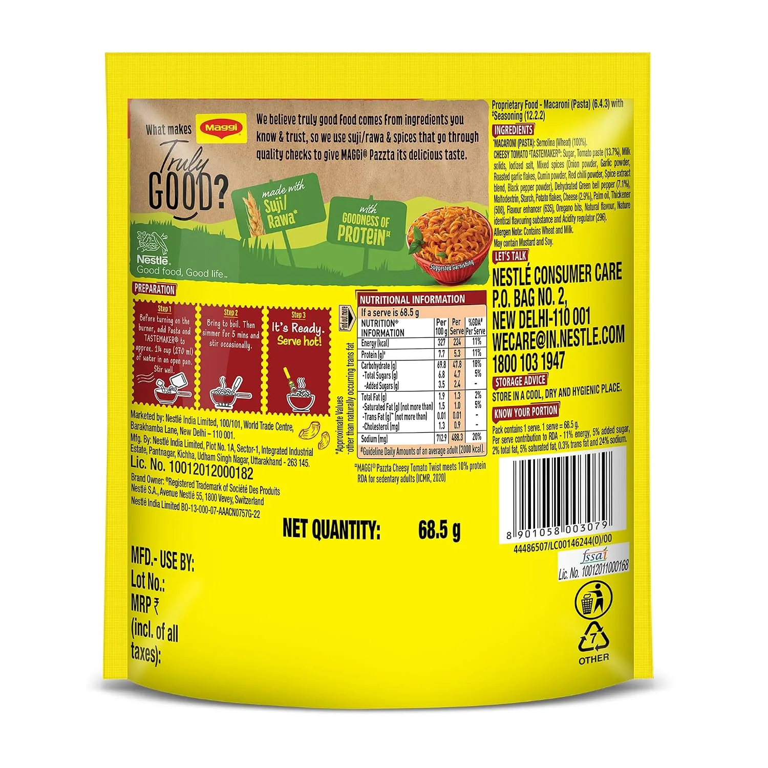 Nestle Maggi Pazzta | Instant Suji Fusilli-2
