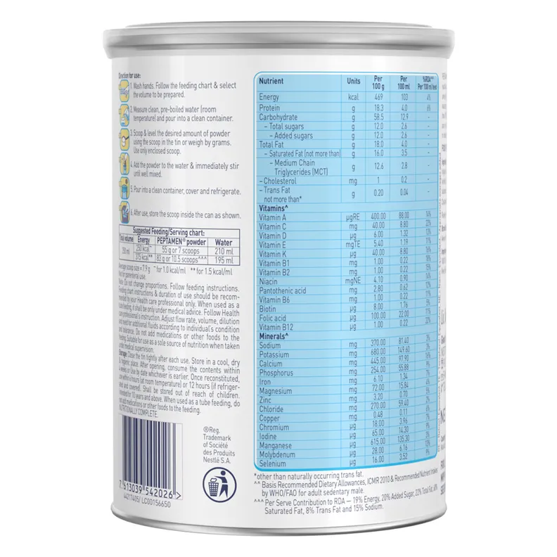 Nestle Peptamen Peptide Based Diet Powder | Whey Protein Formula | Vanilla Flavour for GI Support-2
