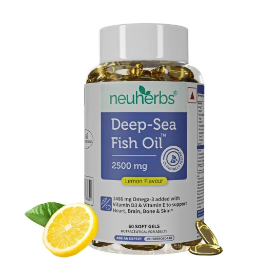 Neuherbs Deep Sea Omega 3 Fish Oil Softgels