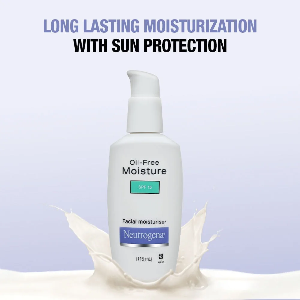 Neutrogena Oil-Free Moisture SPF 15 | Daily Face Moisturizer | Sun Protection for Oily Skin-1