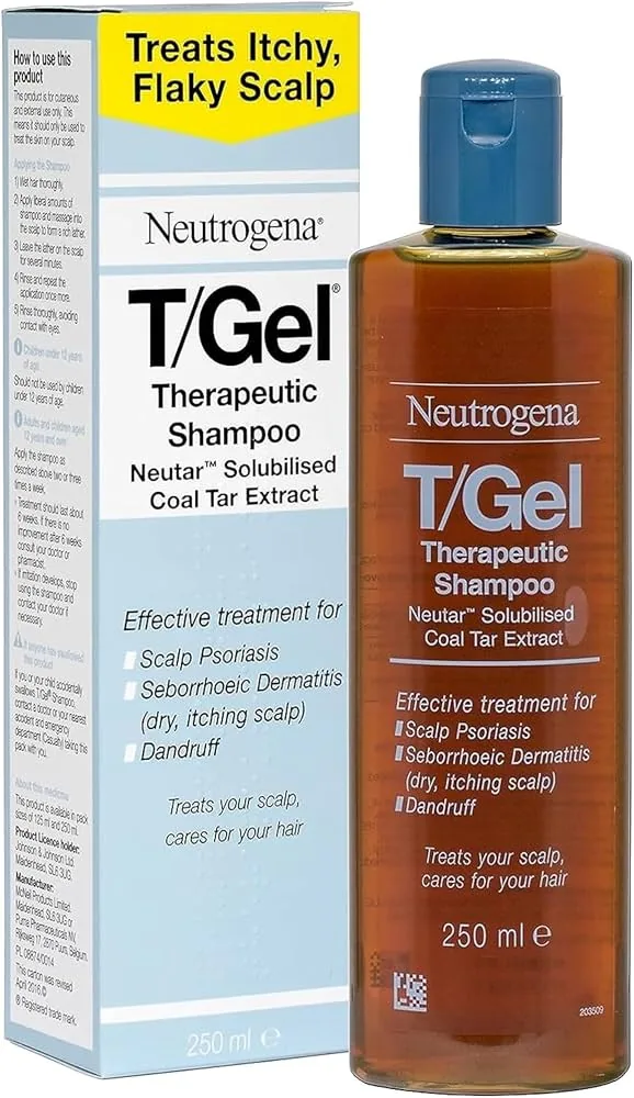 Neutrogena T/Gel Therapeutic Shampoo | Anti-Dandruff Scalp Treatment | Itch and Flake Relief Neutrogena T/Gel Therapeutic Shampoo | Anti-Dandruff Scalp Treatment | Itch and Flake Relief - 250 ml