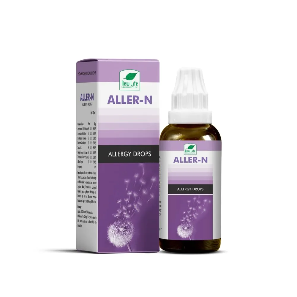 New Life Aller-N For Allergy Drop | Homeopathic Relief | Natural Nasal & Respiratory Support-2