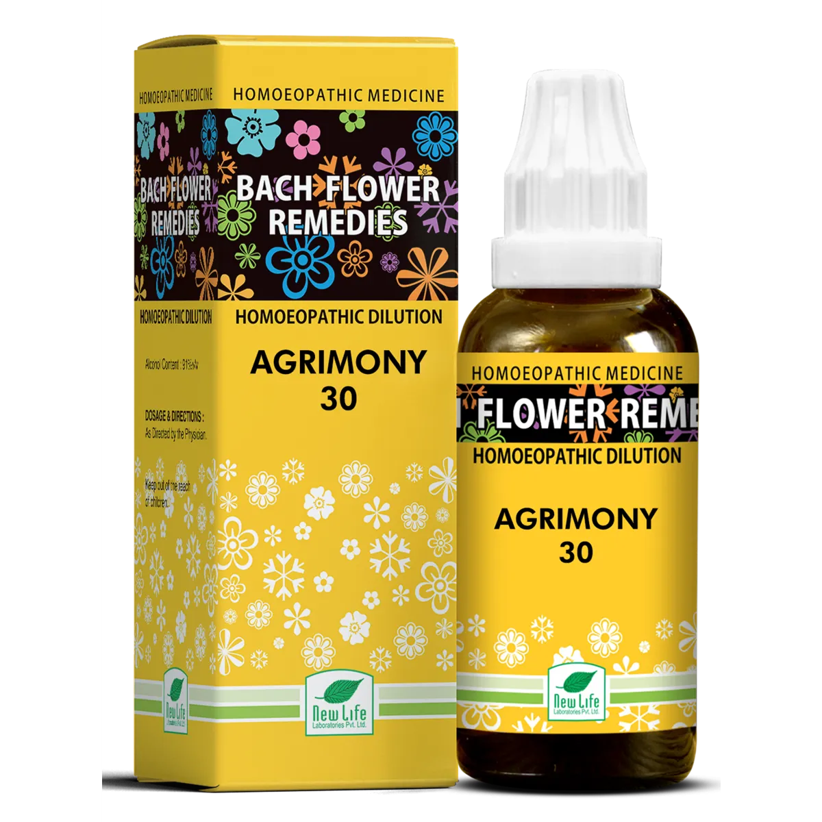 New Life Homeopathy Bach Flower Remedies Agrimony Dilution
