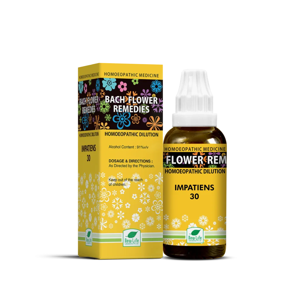 New Life Homeopathy Bach Flower Remedies Impatiens Dilution | Emotional Balance Support | Wellness Solution-2