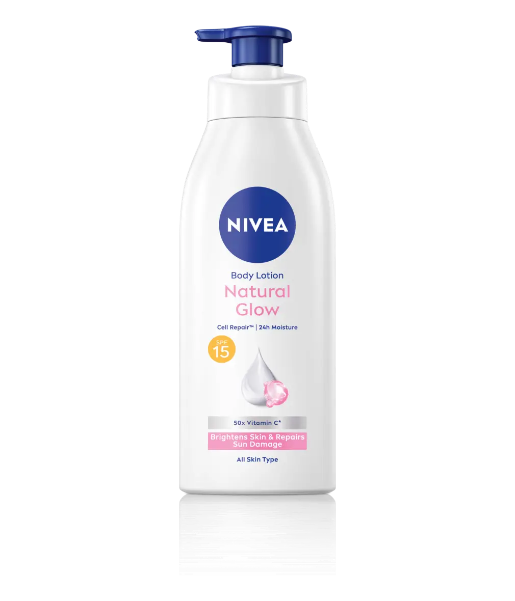 Nivea Body Lotion Natural Glow Cell Repair | Daily Body Moisturizer | Vitamin C & SPF 15 for Even-Toned Skin-1