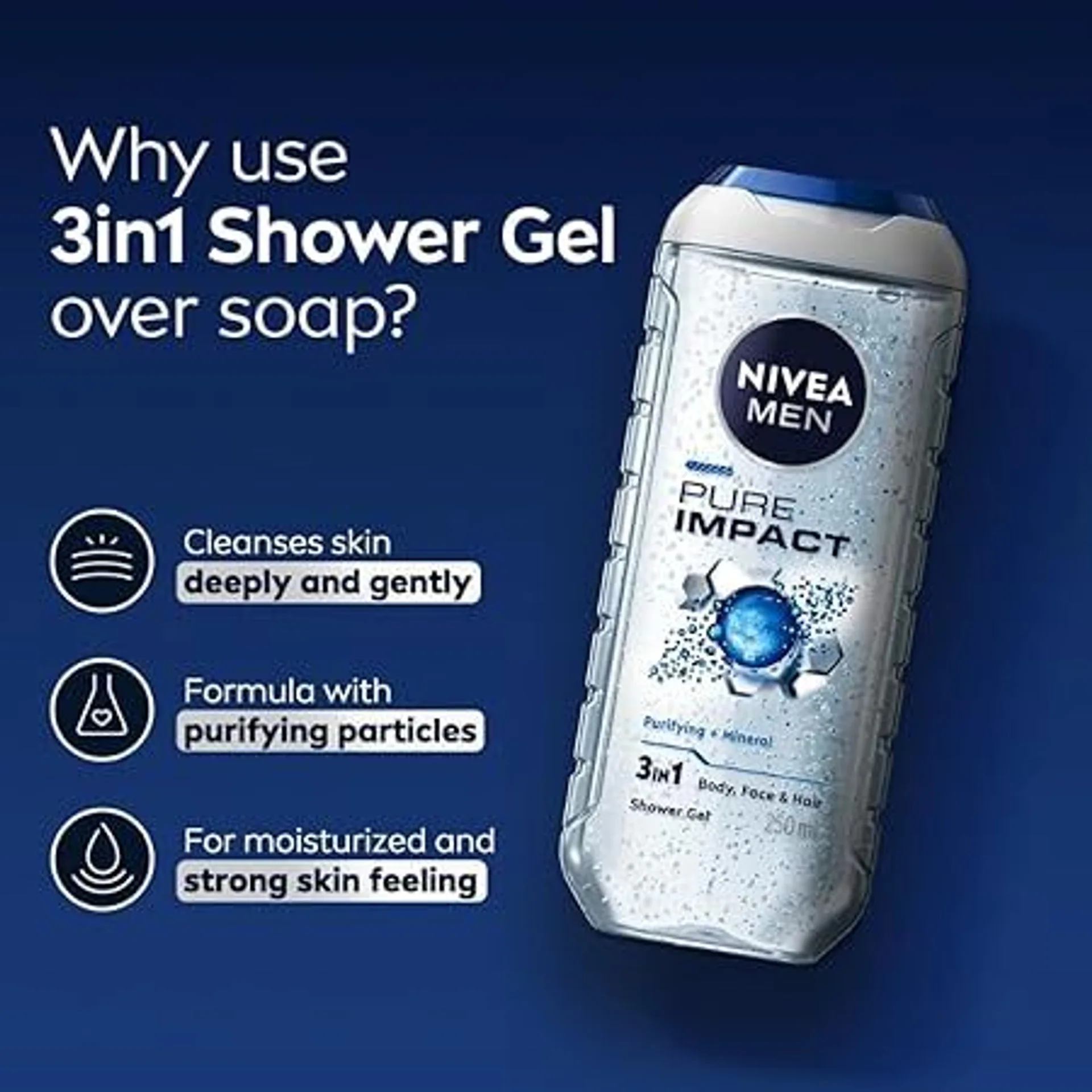NIVEA MEN Pure Impact Body Wash-3