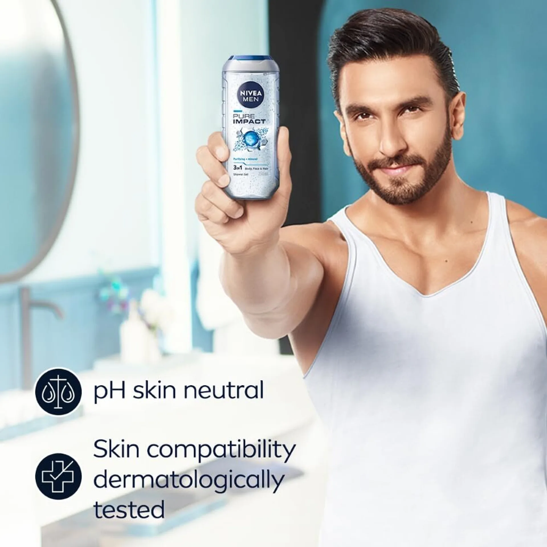 NIVEA MEN Pure Impact Body Wash-4
