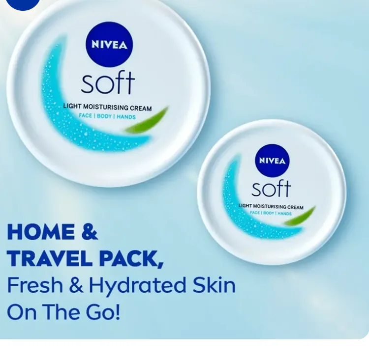 NIVEA Soft Light Moisturizer for Face, Hand & Body-6