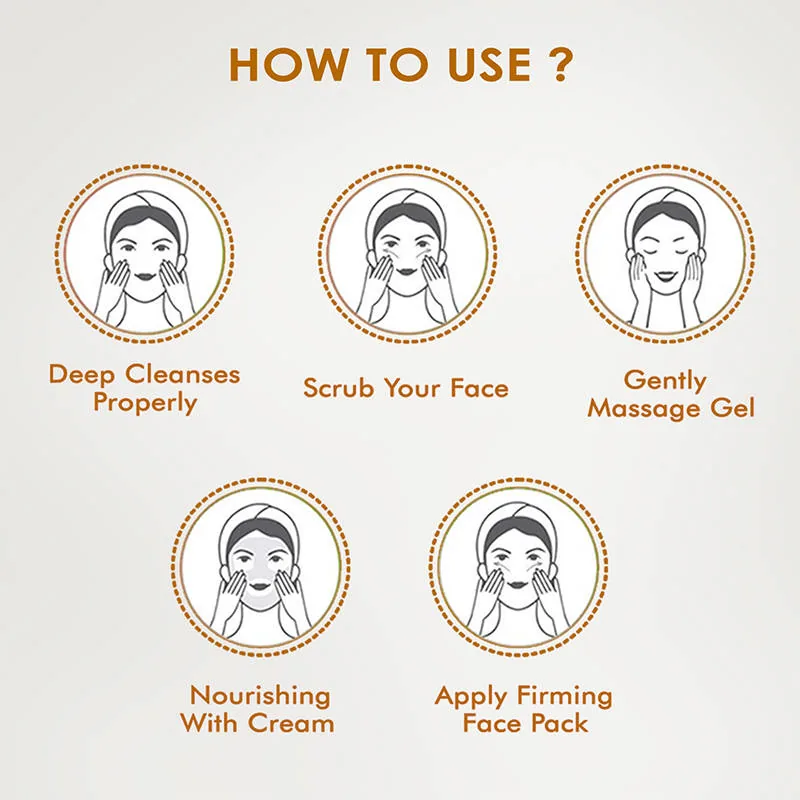 NutriGlow Gold Kesar Facial Kit | 6-Step Skin Radiance Treatment | Instant Glow & Deep Nourishment-4