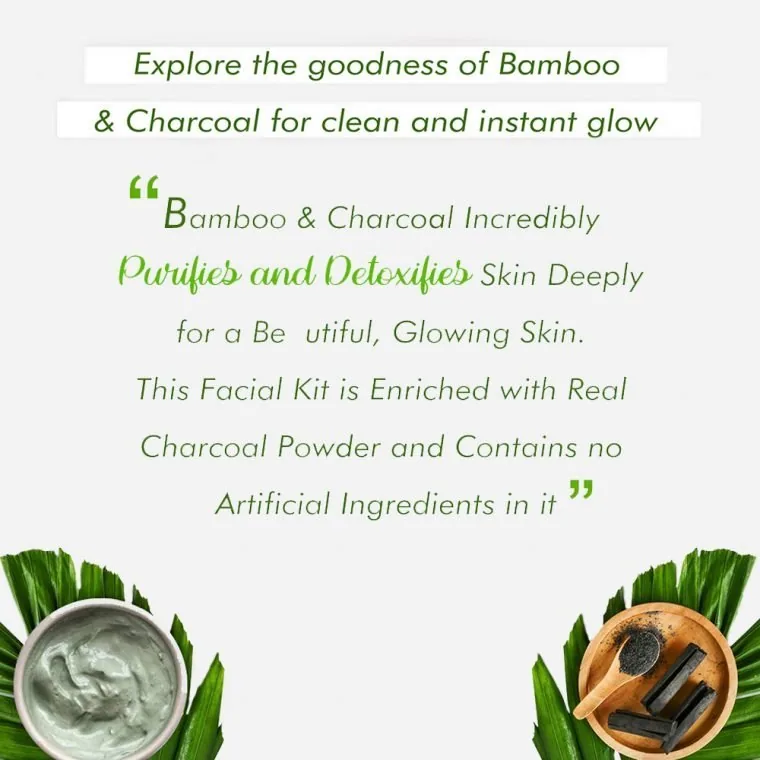 NutriGlow NATURAL'S Bamboo Charcoal Face & Body Scrub | Gentle Exfoliator & Skin Polisher | Deep Cleansing & Blackhead Removal-8