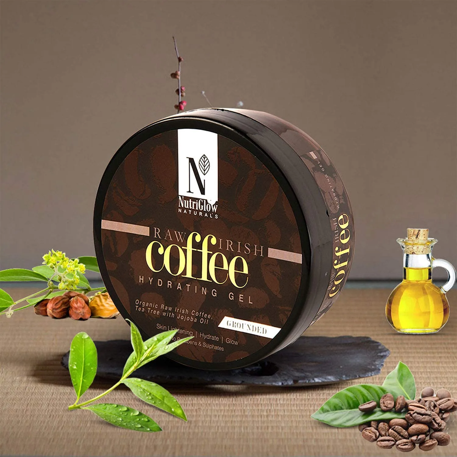 NutriGlow NATURAL'S Coffee Hydrating Gel | Raw Irish Coffee Face Gel | Oil-Balancing & Hydrating Formula-3