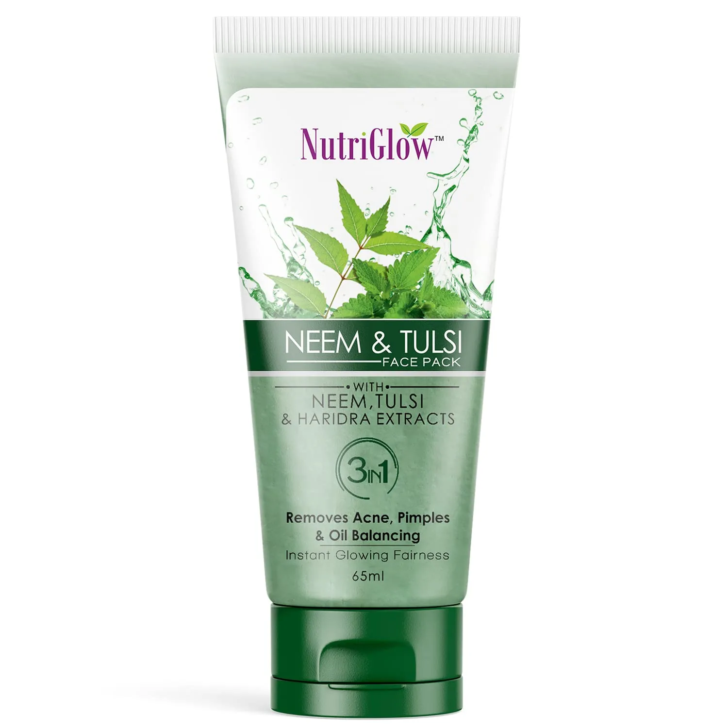 NutriGlow Neem & Tulsi Face Pack | Purifying Clay Mask | Pimple-Free & Clear Skin-1