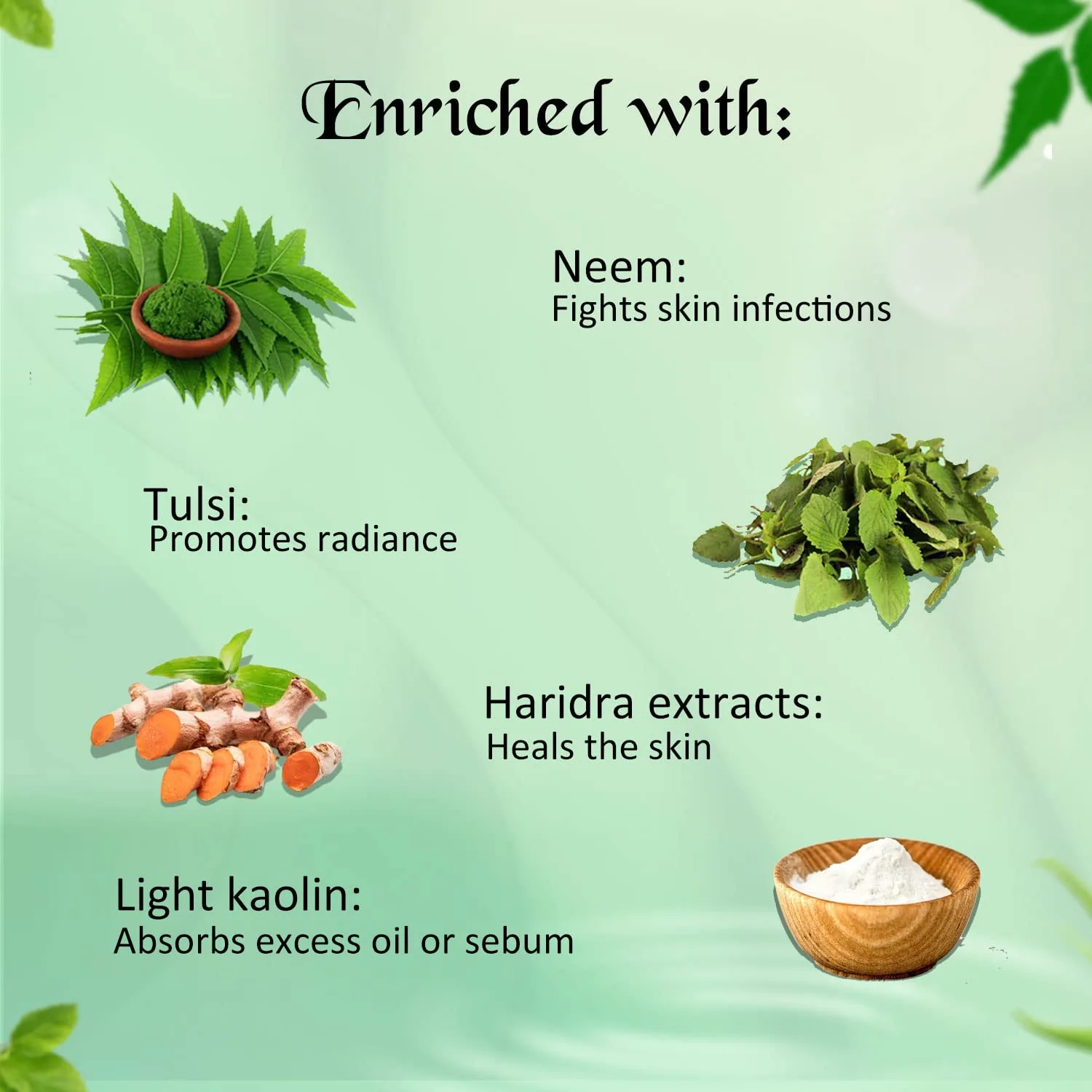 NutriGlow Neem & Tulsi Face Pack | Purifying Clay Mask | Pimple-Free & Clear Skin-5