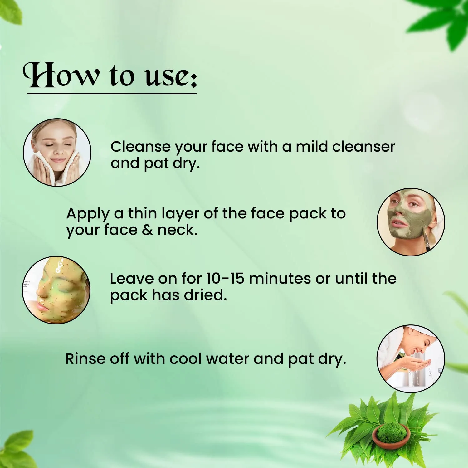 NutriGlow Neem & Tulsi Face Pack | Purifying Clay Mask | Pimple-Free & Clear Skin-6