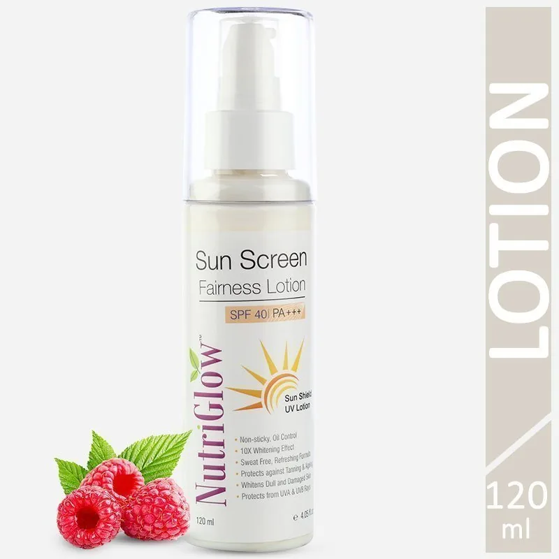 NutriGlow Sunscreen Fairness Lotion SPF 40 PA+++ | Broad Spectrum Sunscreen | Tan Removal and Skin Brightening Formula-3