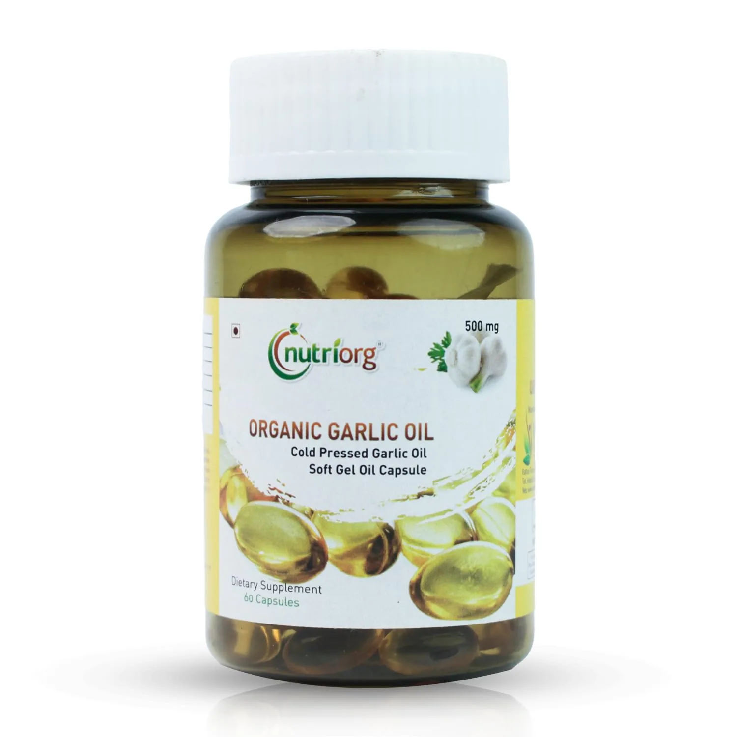 Nutriorg Castor Oil Soft Gel Capsules | Cold-Pressed & Hexane-Free | Natural Laxative & Skin Hydration 60 Capsules