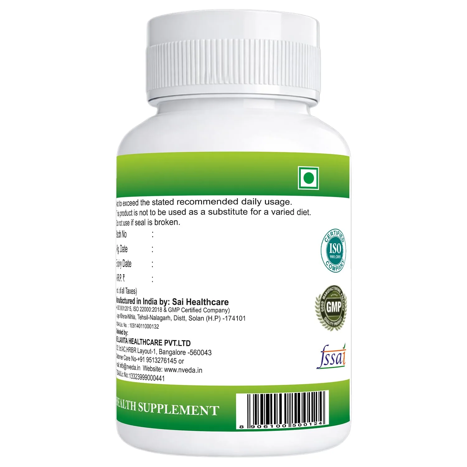 Nveda Calcium Magnesium Zinc Vitamin D3 & B12 Tablets | Bone & Joint Health Supplement | Vegetarian Formula-3