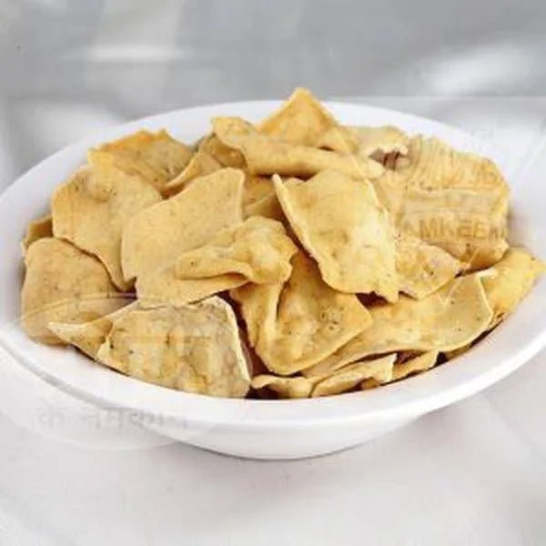 Om Namkeen Besan Papdi Plain | Crispy Gram Flour Snack | Traditional Indori Recipe 250 gm