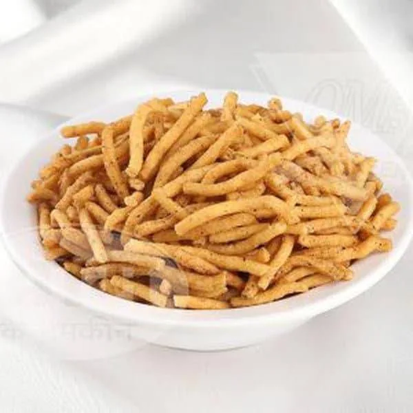 Om Namkeen Lehsun Pyaaz Sev | Spicy Indori Garlic Sev | Authentic Crispy Snack-2