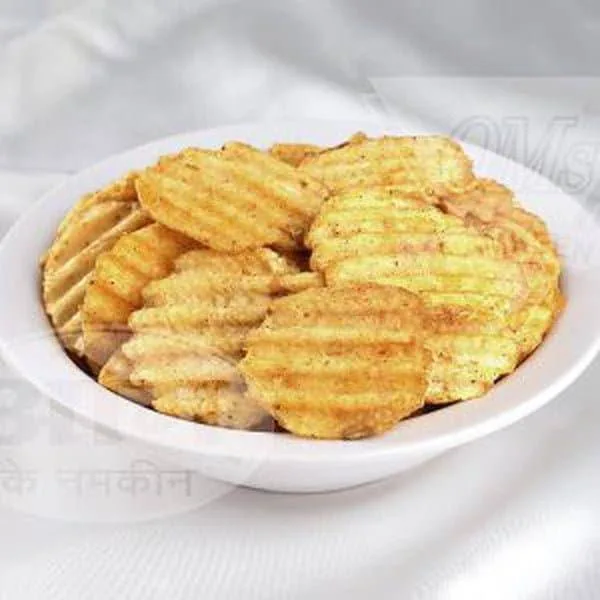 Om Pudina Chips | Mint Seasoned Crispy Wafers | Authentic Indori Namkeen 200 gm