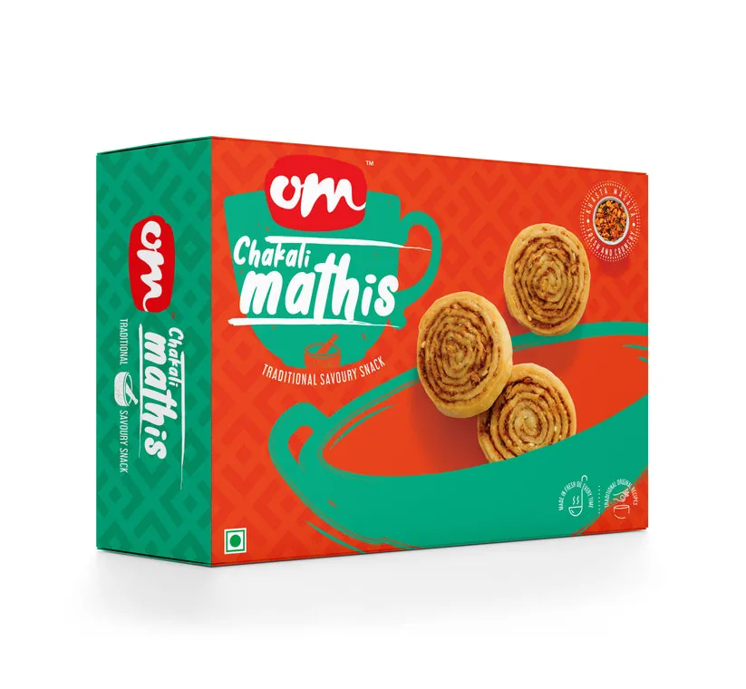 Om Sweets & Snacks Chakli | Crispy Savory Spirals | Traditional Tea Time Namkeen 500 gm