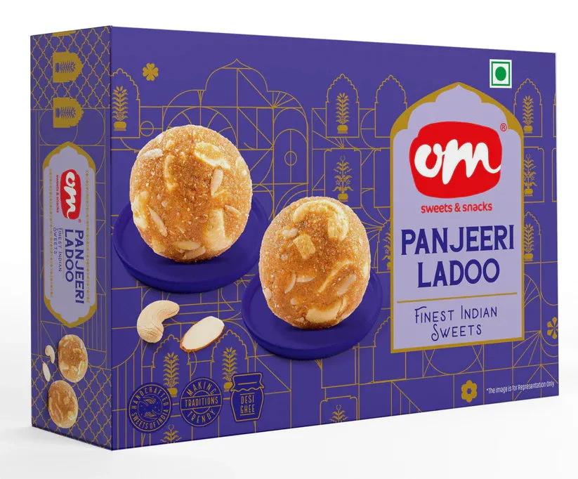 Om Sweets & Snacks Panjeeri Ladoo | Authentic Desi Ghee Mithai | Nutrient Dense Sweet